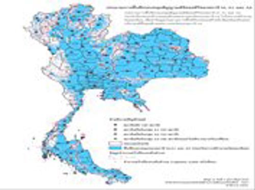 ประมาณการพื้นที่ครอบคลุมสัญญาณดิจิตอลทีวีของสถานี M ,A๑ และ A๒